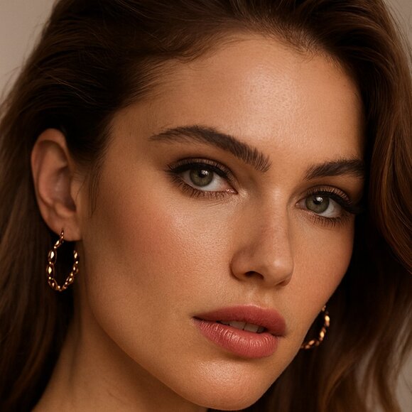 Twisted Mini Hoop Earrings - Picture 4 of 4